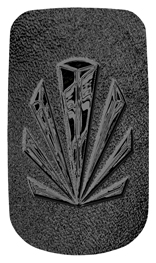 DAROYAL 602 BK SH BK Black Sunburst Shimmer Black Background